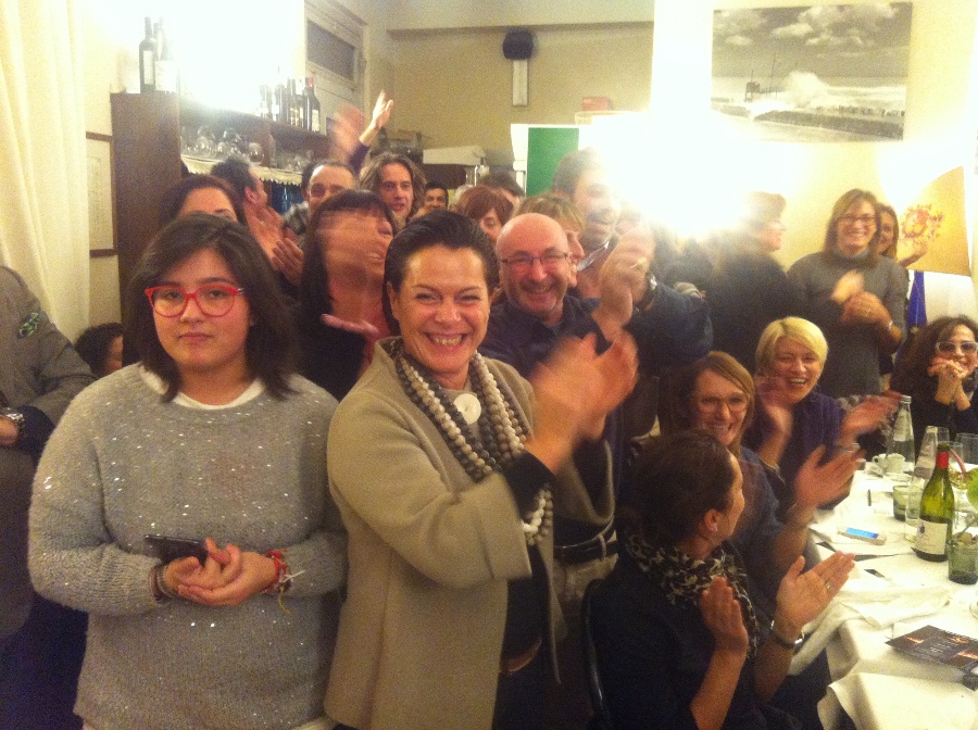 Il pubblico applaude il vincitore di Chef in the City 2013 Antonino Palella